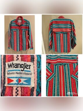 Vintage Wrangler "Brushpopper" western shirt